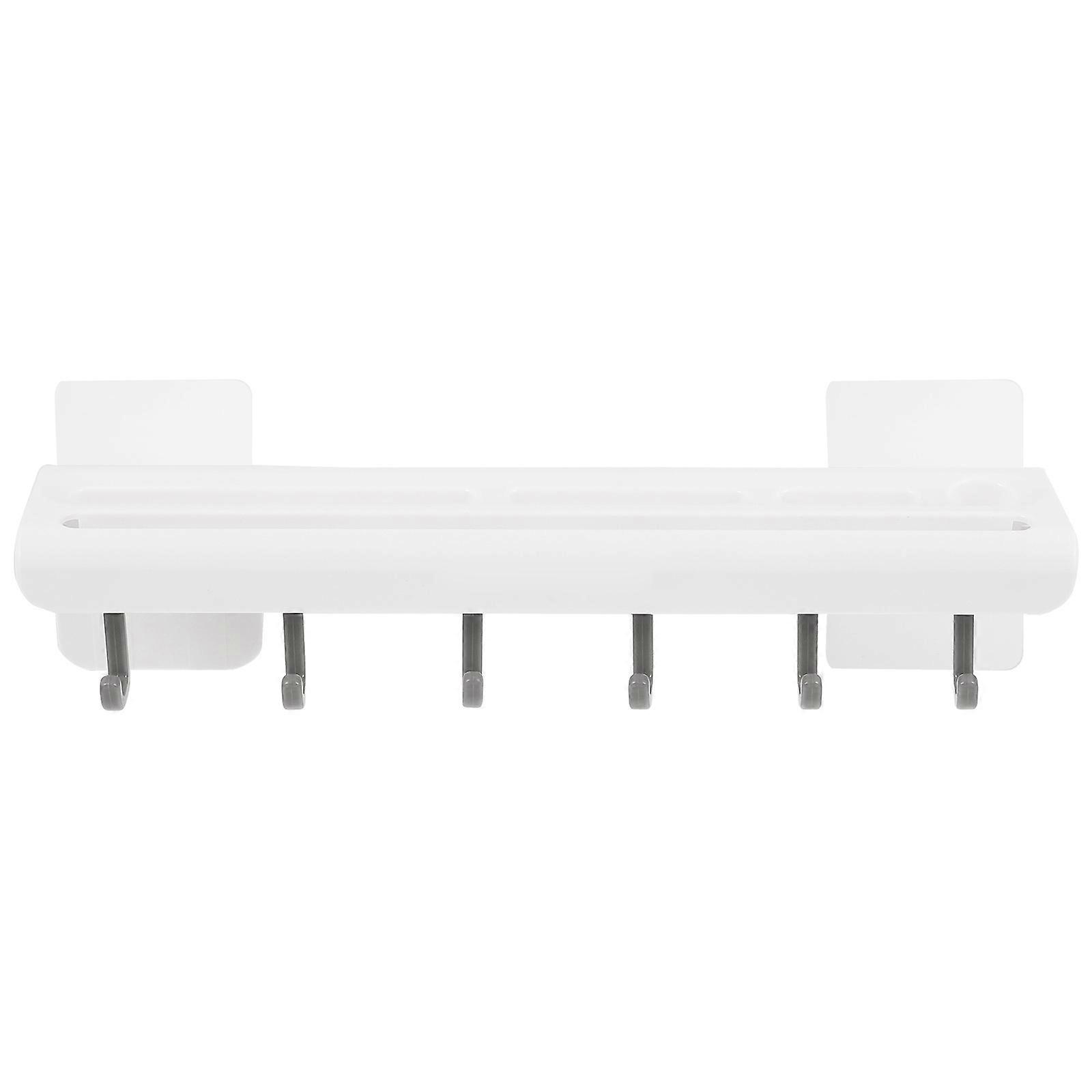 Kitchen Utensil Hanger Wall Mounted Hooks for 2Pcs White Kitchen Tools