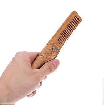 Wooden Hair Comb Anti-Static Sandalwood Comb for Hair Combing 3Pcs Folding Design