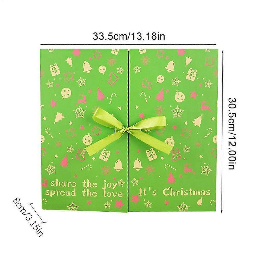 24-Day Christmas Countdown Calendar Box 2025 Empty Calendars Advent Box To Fill Holiday Case For Festival Birthday Kids Adults