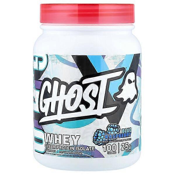 Ghost, Whey, Clear Protein Isolate, Blue Raspberry, 1.4 lb (640 g)