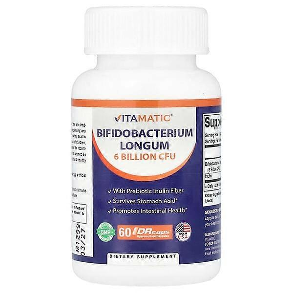 Vitamatic, Bifidobacterium Longum, 60 DRcaps Hypromellose Capsules