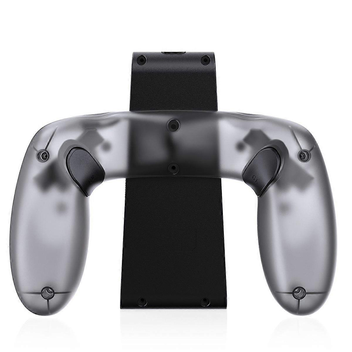For Switch 2 Left and Right Handle Charging Grip Multi-Function Charging Handle & Back Button Function Transparent Gray
