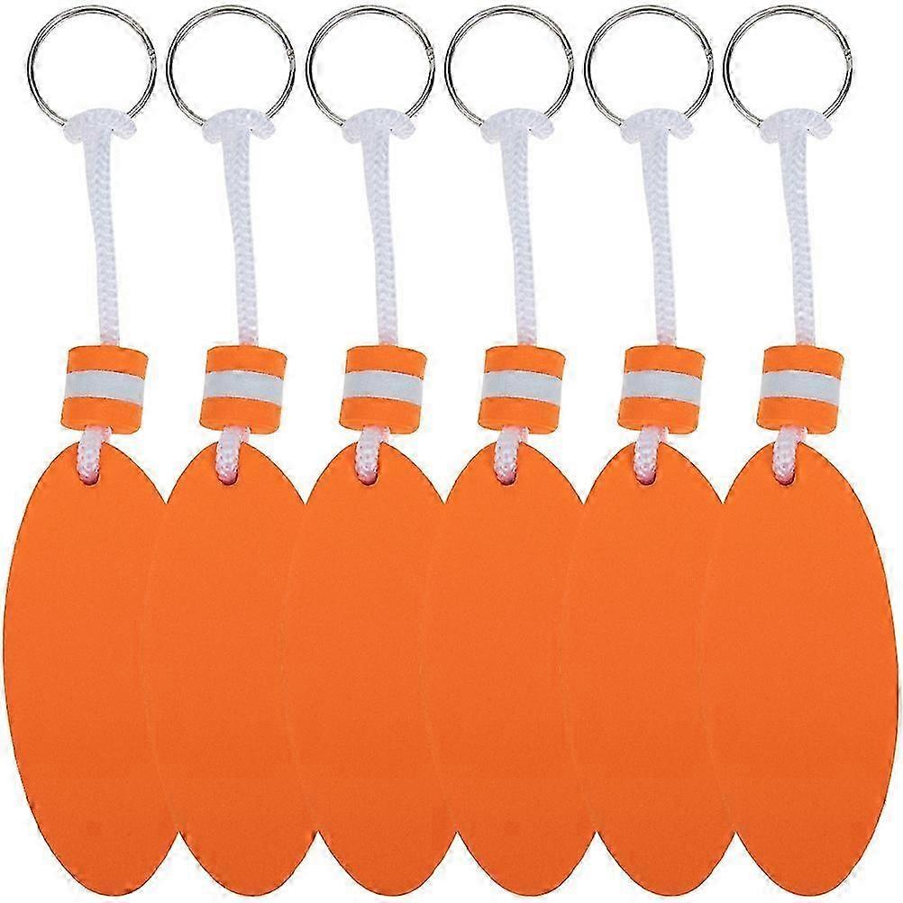 6Pcs Floating Keychains Colored Floating Key Rings Water Sports Keychains Surfboard Pendant Keychains