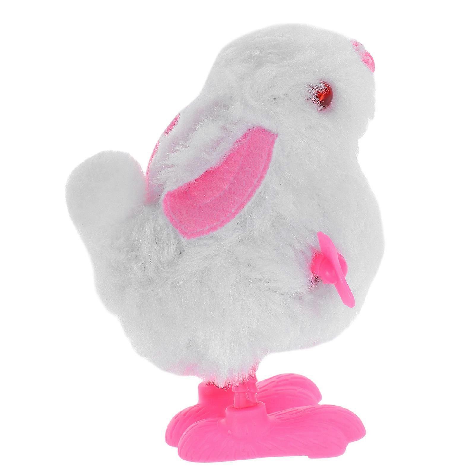 Wind Up Bunny Toy with Plush Material for Kids Interactive Easter Basket