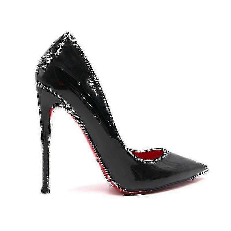 Νέα Άφιξη Γυναικείων Γόβων με Κόκκινη Σόλα: Μαύρα Ψηλοτάκουνα με Μυτερές Μύτες και Λεπτό Τακούνι 8-10cm. Κομψά & Σέξι Παπούτσια για Γάμους ή Ειδικές Εκδηλώσεις