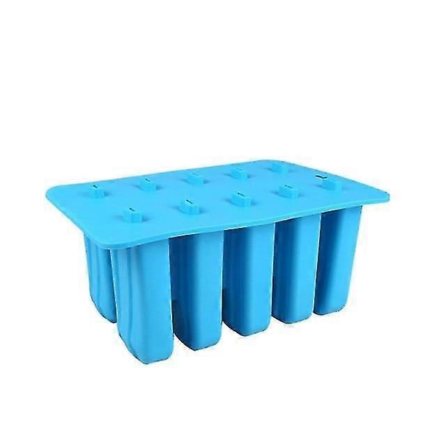 1PC 10 Cavity Silicone Ice Cream Mold With Lid, DIY Your Own Ice Cream, Durable, High Temperature Re