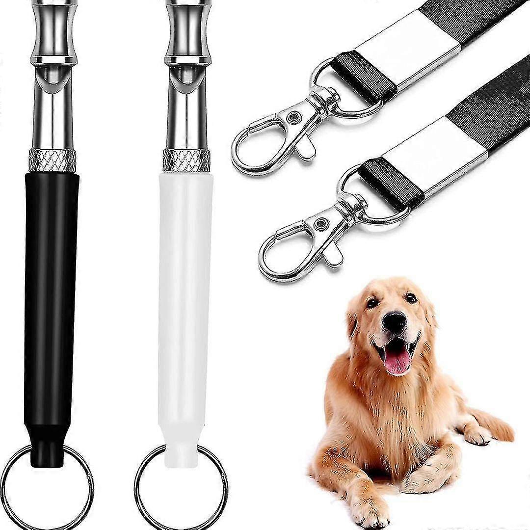 2 db ultrahangos csendes kutya síp, professzionális kutya síp képzési készlet