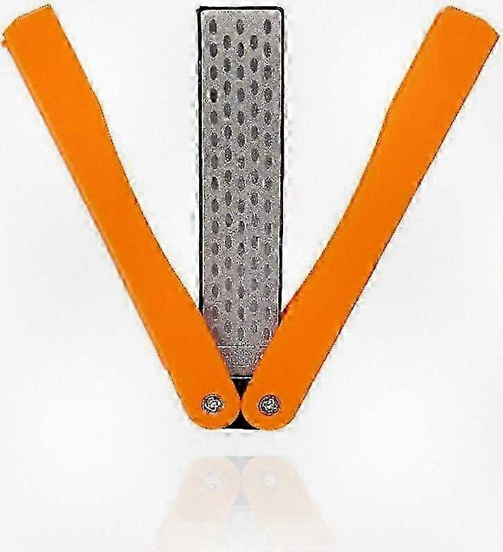 Pierre à aiguiser diamantée double grain 400/600, aiguiseur de couteau pliant portable, pierre à aiguiser compacte