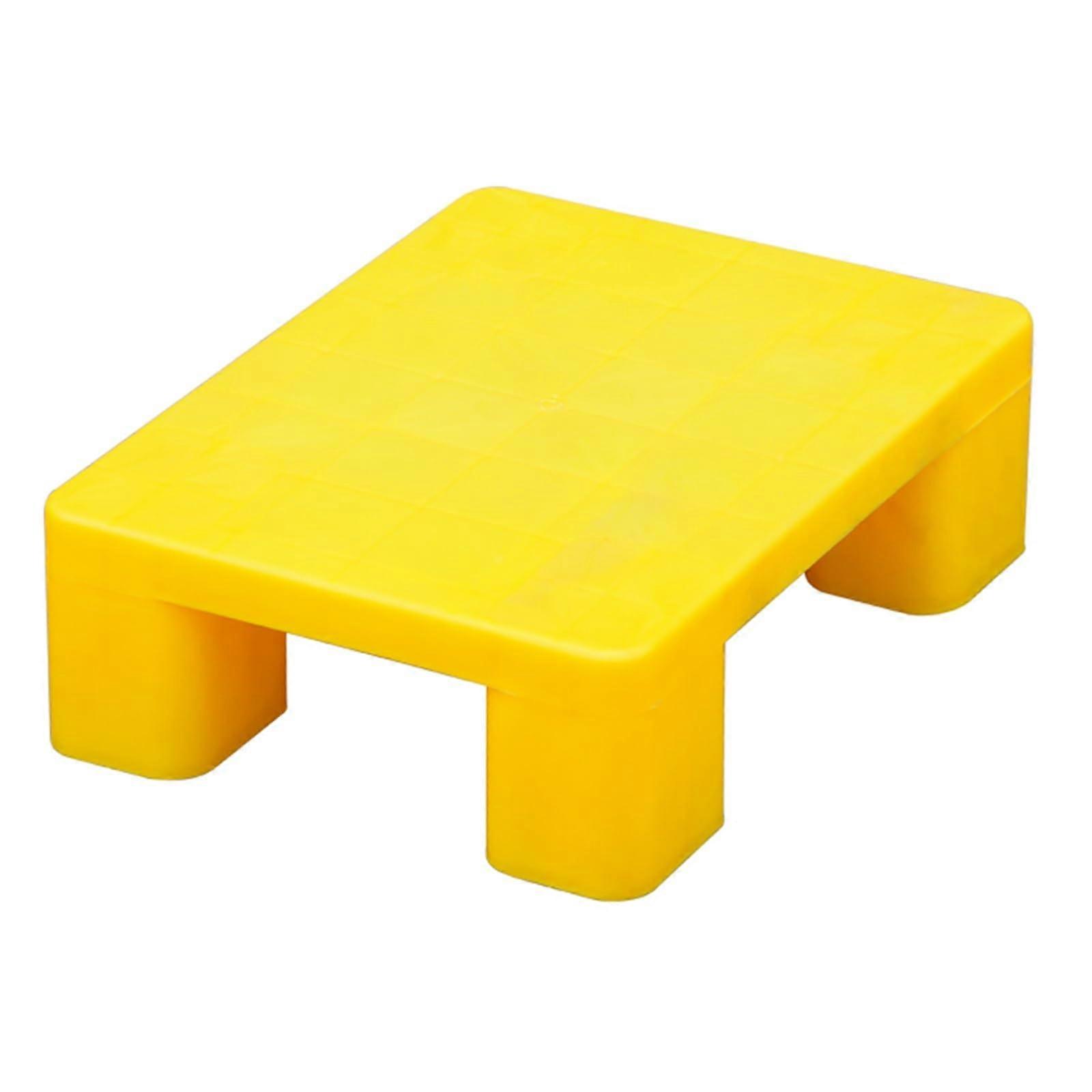 Pallets Lightweight Nestable Polyethylene For Warehouse And Supermarket Use Stackable Floor Pallets Yellow 40x30 Cm
