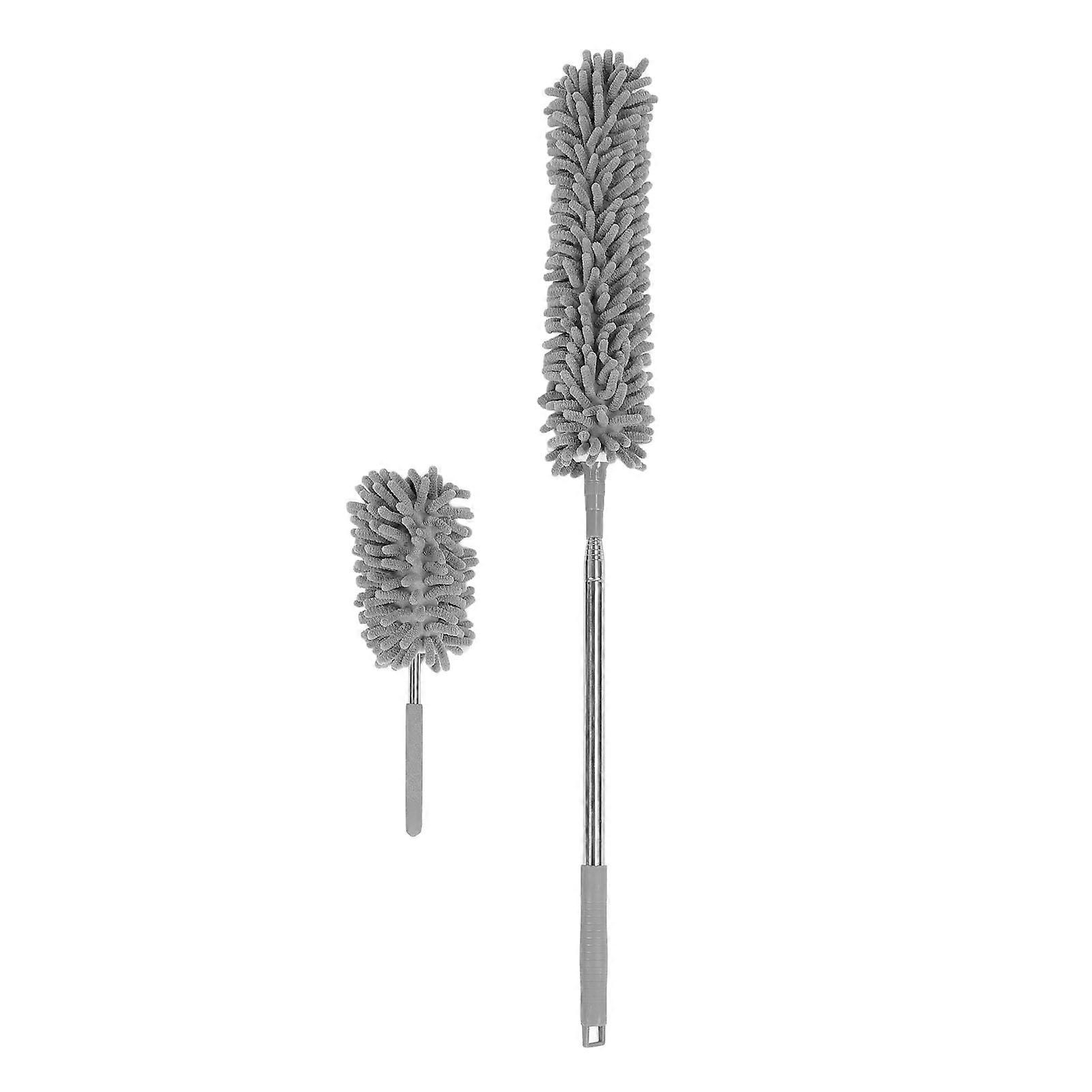 4PCS Microfiber Duster Set with Extension Pole Dust Removal Efficient for Furniture Ceiling Fan Cars Sofa 