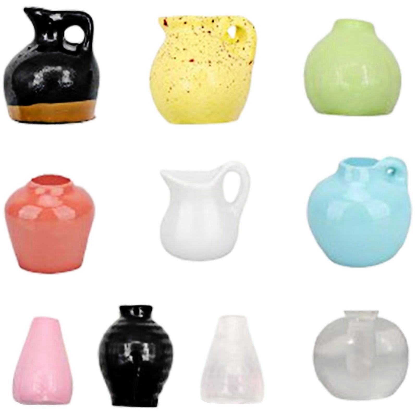 10pcs Magnetic Tiny Container Refrigerator Magnets Permanent Adhesive Home Deck Planner Multicolor