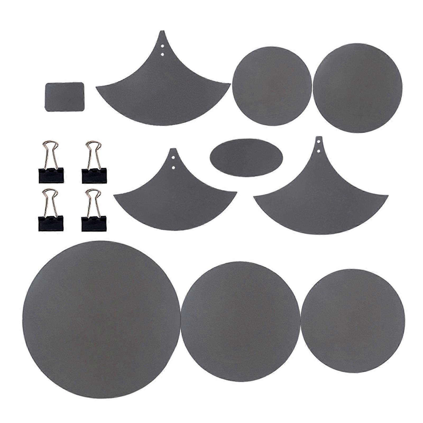 14 Pcs/Set Cymbal Drum Mute Pads Universal Drum Head Pad Sound off Blocks Belt Mat with 4 Binder Clips for Drum Practice Multicolor