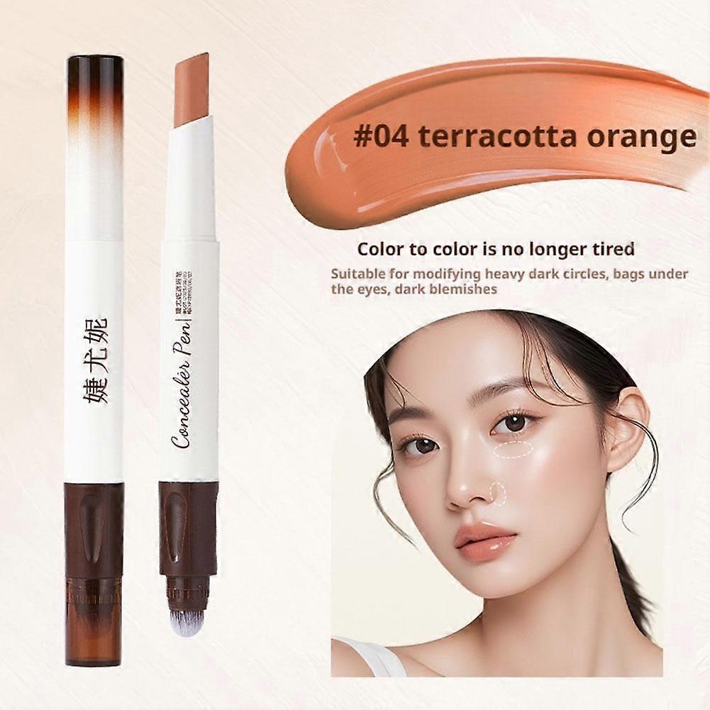 Dual-Ended Concealer and Highlighter Pen Full Coverage Waterproof Lightweight Formula for All-Day Wear