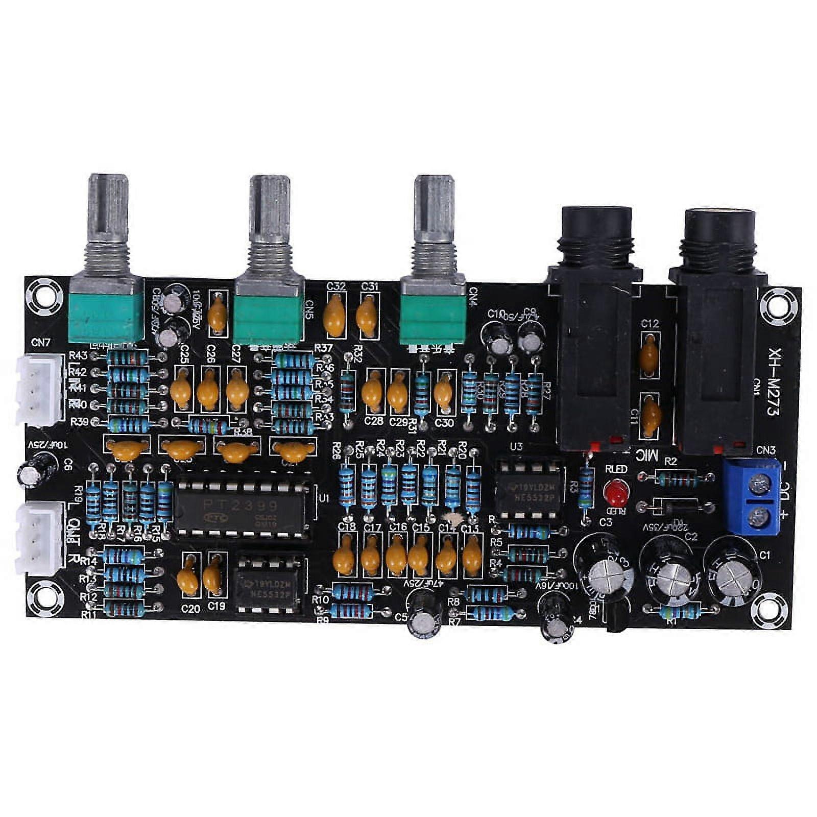 PT2399 Digital Microphone Amplifier Board Reverberation Karaoke Reverb Amplifier NE5532 PreAmplifier Tone Board