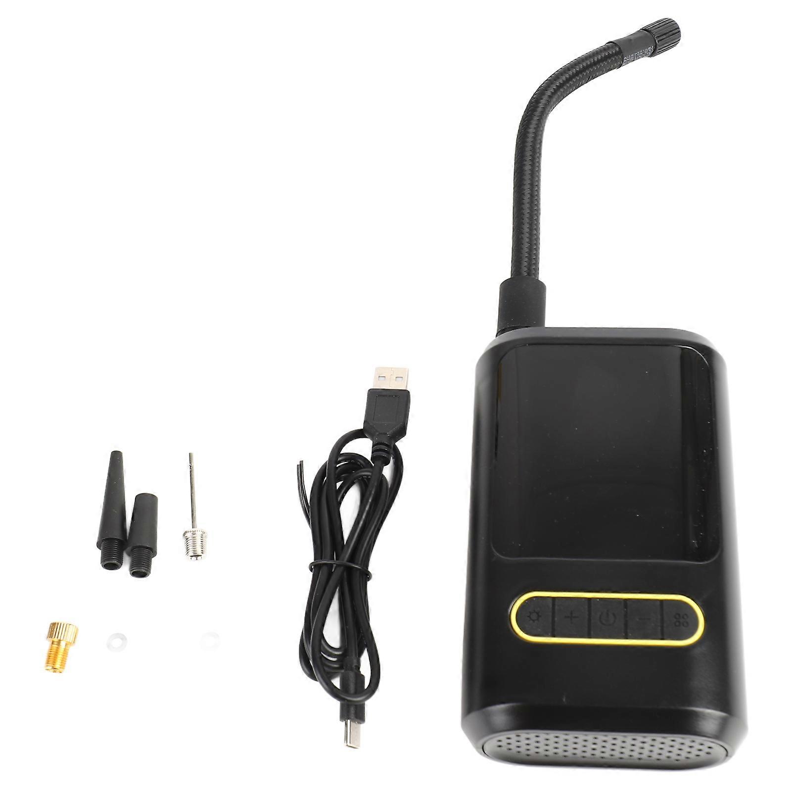 Car tire inflator with digital screen cordless and compact for travel