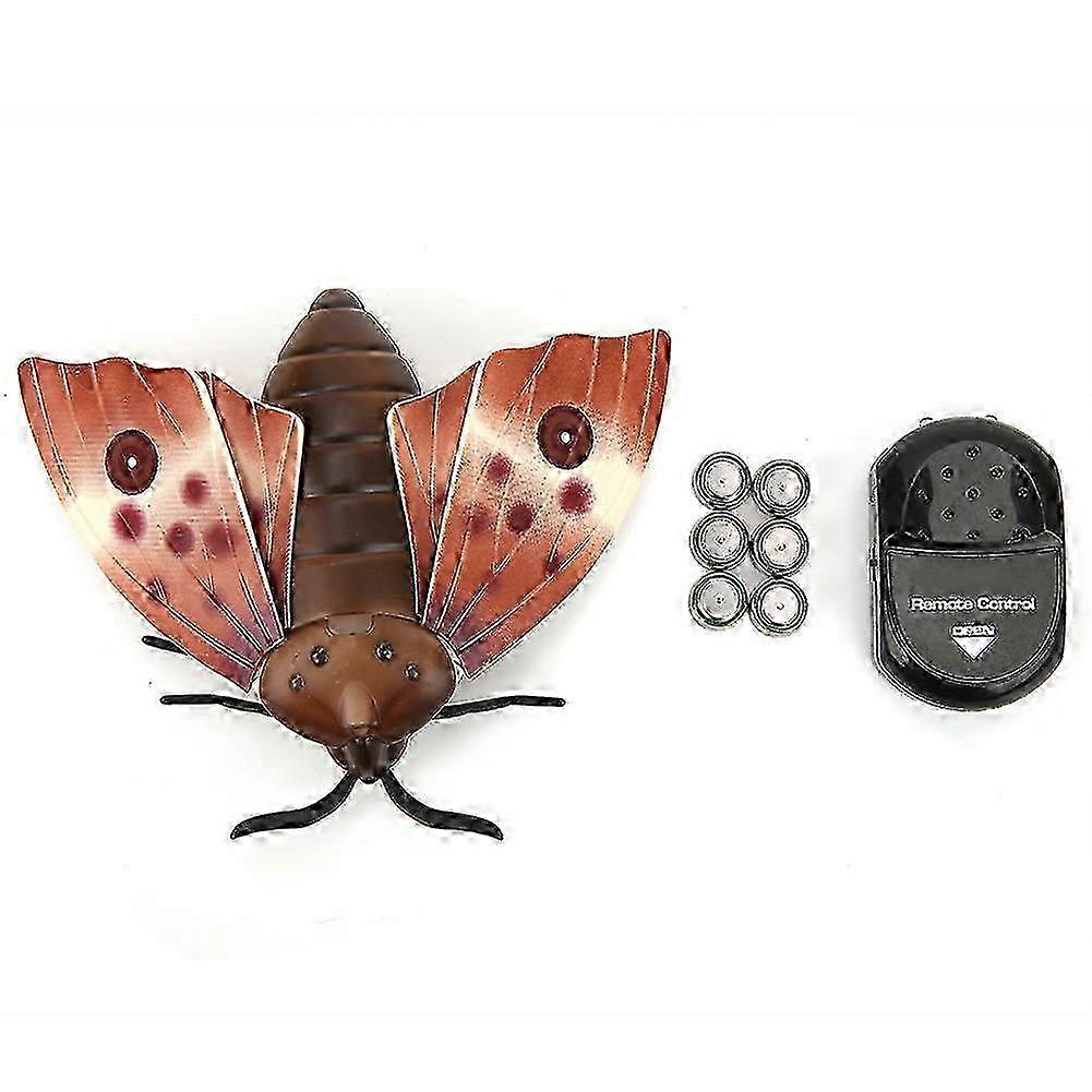 Remote Control Infrared High Simulation Insect Moth Kid Trick-Playing Toy Prop