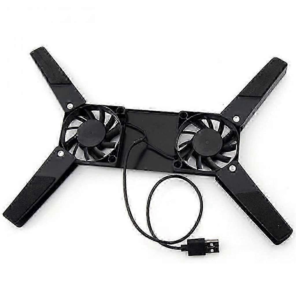 Laptop Cooler Pad Stand Base Cooling Foldable Dual Fan USB Convenient Notebook Cooler Notebook Computer Accessories