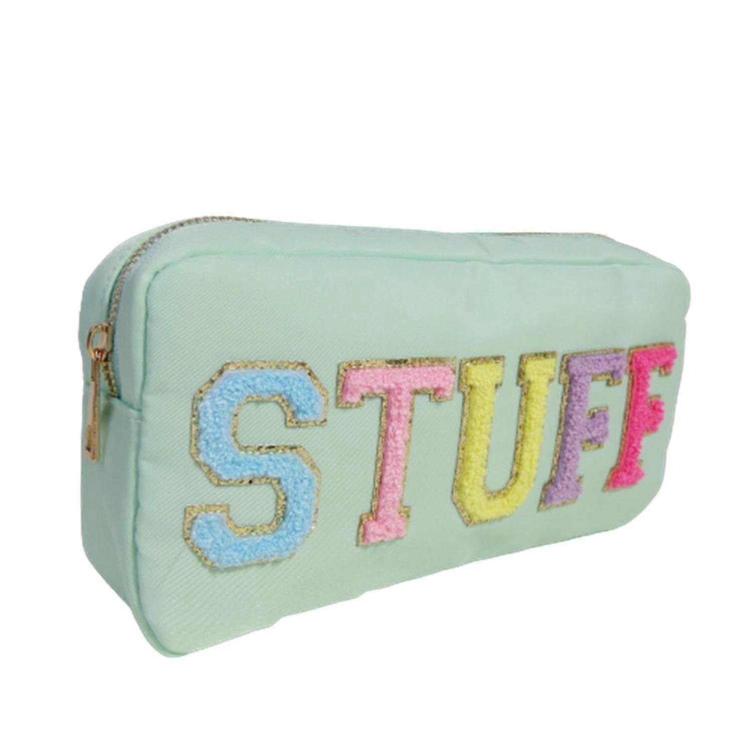 Waterproof Cosmetic Bag Nylon Pouch Patch Cosmetic Bag(Green)