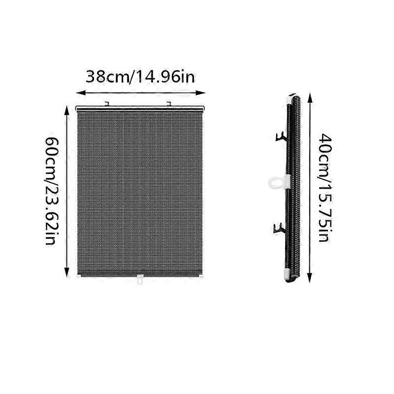 1PC Curtains Multiple Sizes Telescopic Shading Roller Blinds Easy To Install Sunscreen Home Shading Sunshade Durable Summer