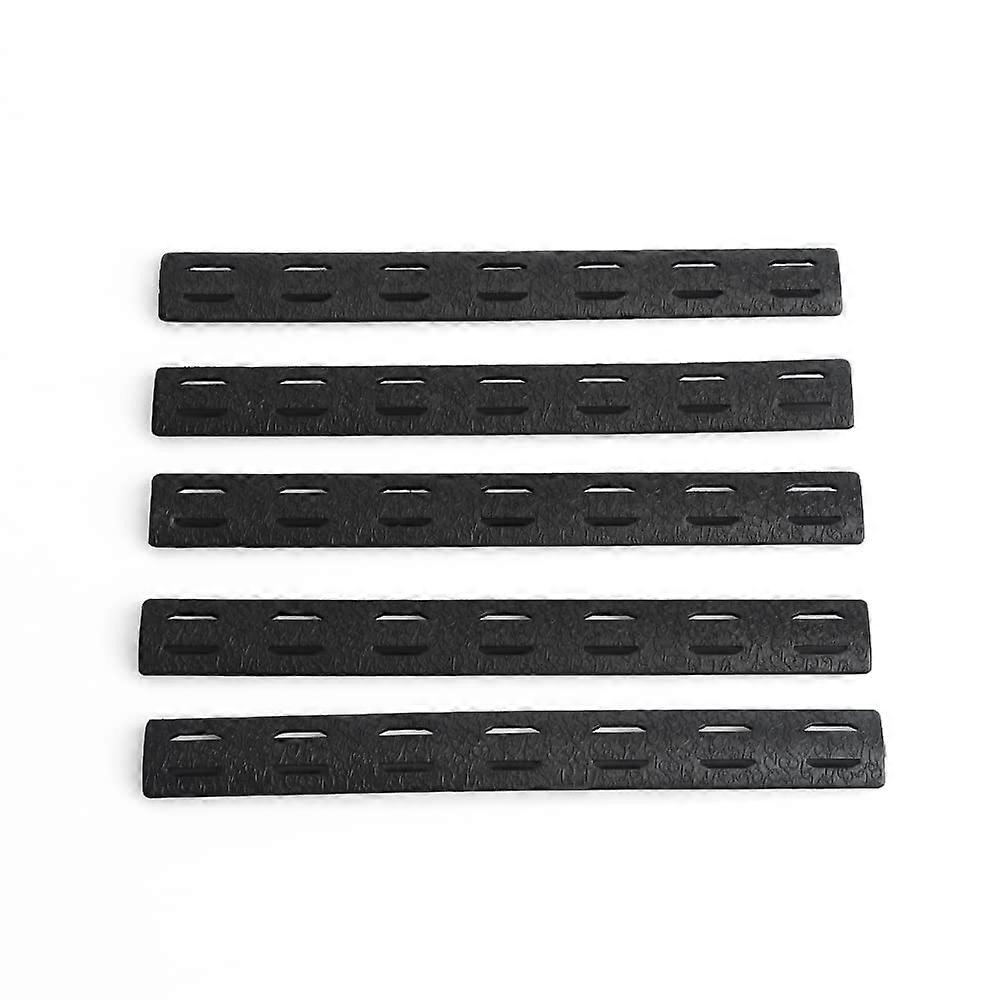 Handguard Protector Rubber Rail Cover Panel 5 Pack Black Compatible With MLOK Keymod Handguard System