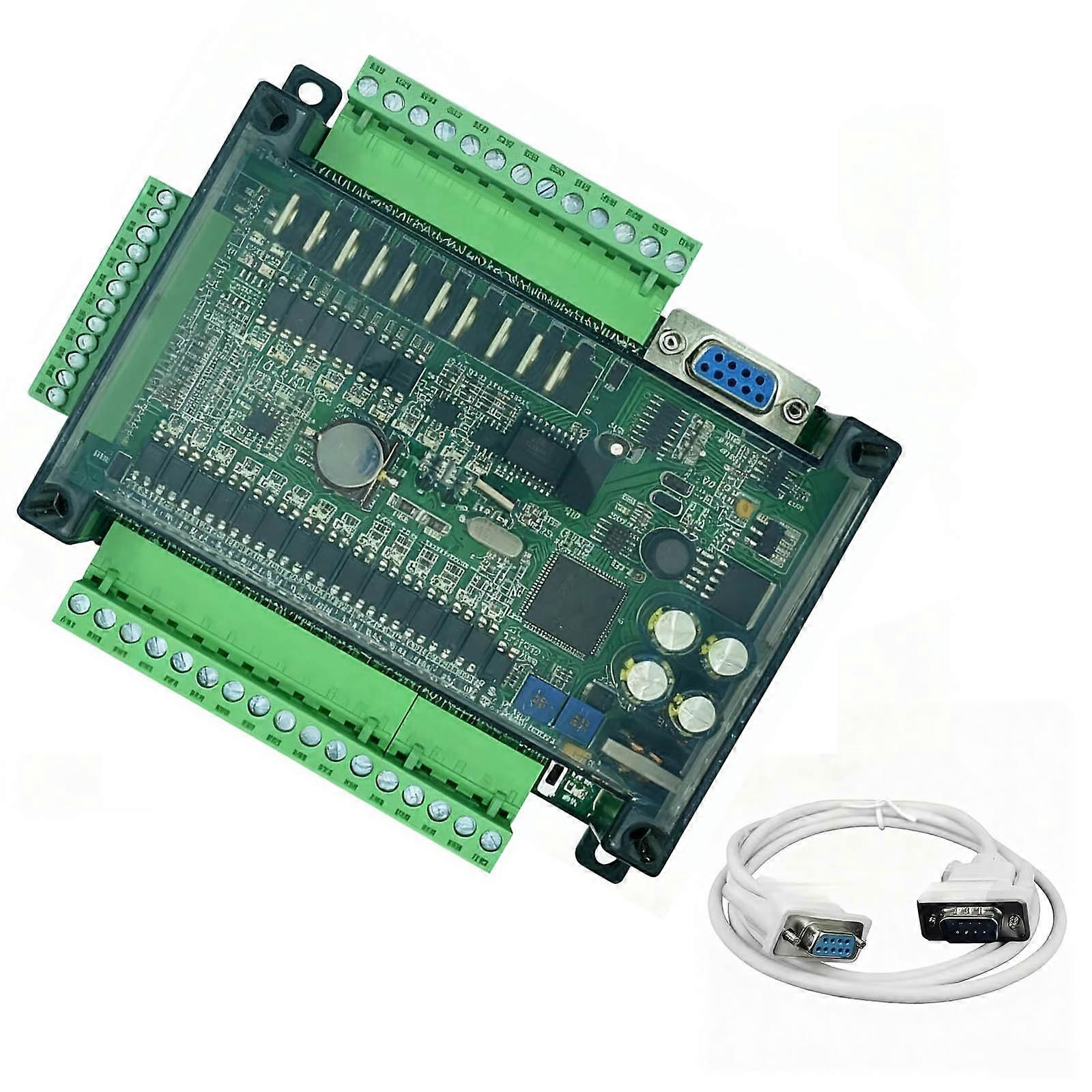 High Performances PLC Control Board FX3U 24MT 14 Input 10 Transistors Output Industrial MCU AntiInterference Multicolor