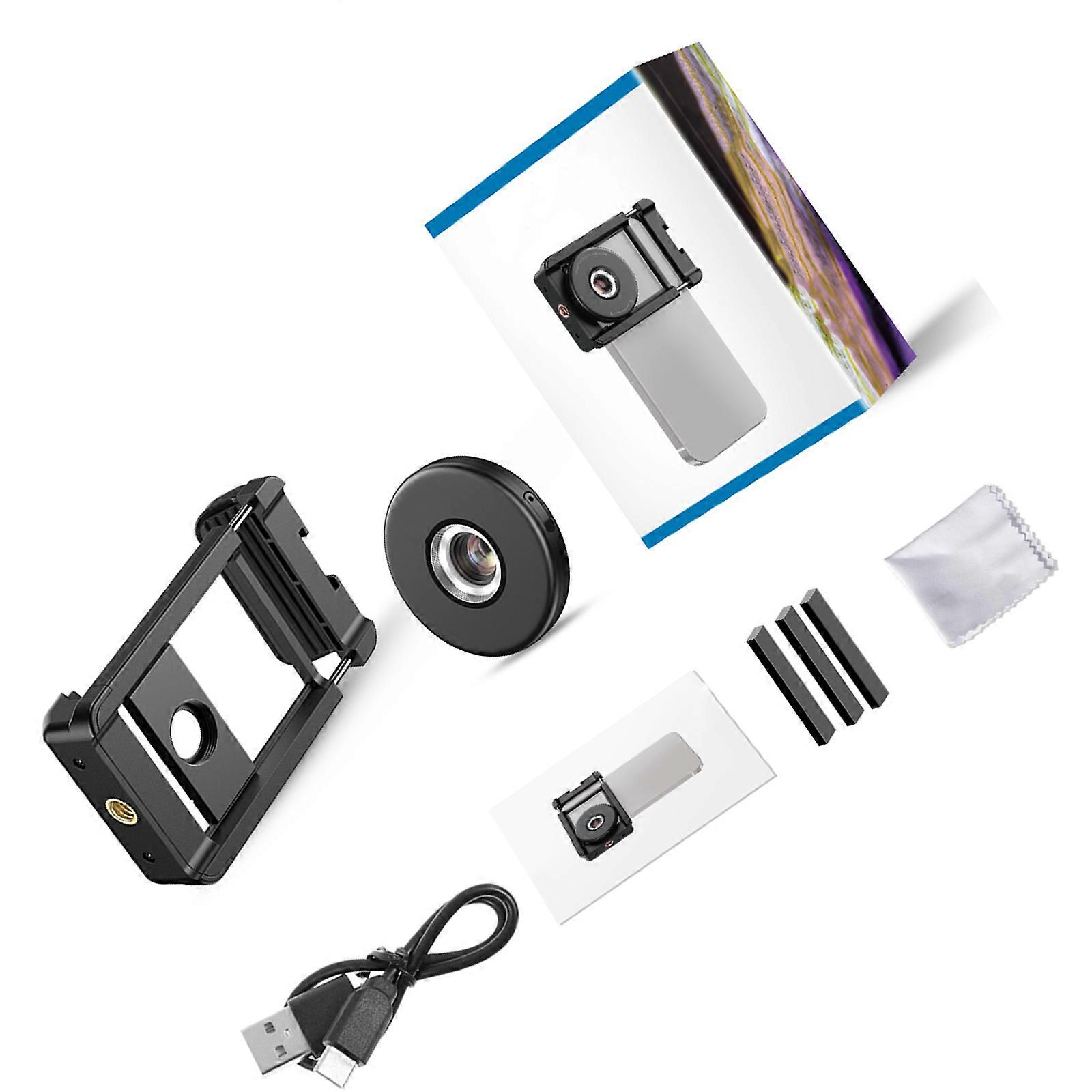 100X Digital Microscope Lens for Phone Series Microscope with Fill Lights CPL Filter Phone Microscope Lens Attachment Multicolor