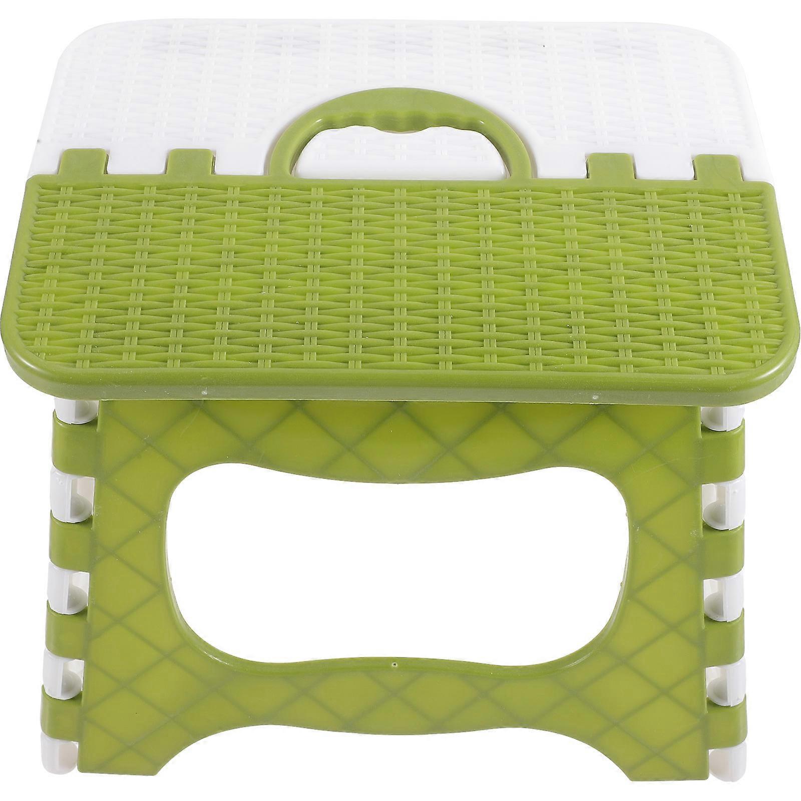 Home Folding Stool Portable Folding Stool for Home Use Green