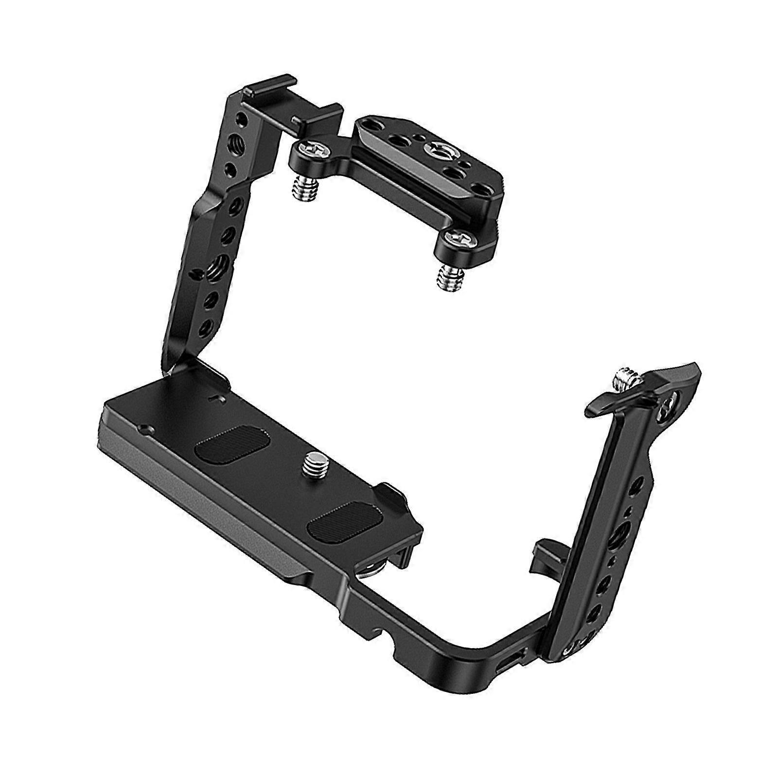 Camera Cage Video Cage with Cold Shoe Mount 1/4inch Thread Camera Cage Expansion Stabilizer for FX2 Camera Multicolor