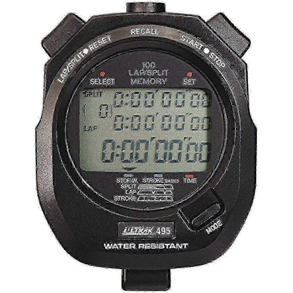 Ultrak 495 - 100 Dual Split Memory Stopwatch - Black-xinhan Edition 0808