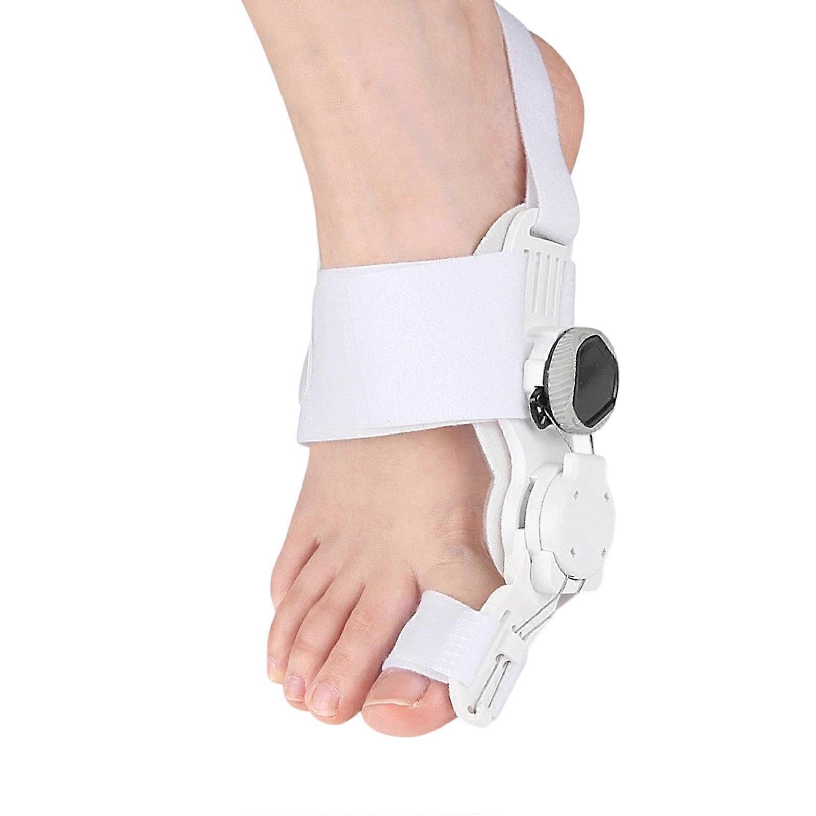 Hallux Valgus  Corrector Orthopedic Support Soft Silicone Pad Breathable Nylon Support For Daily Walking Sports Foot  White