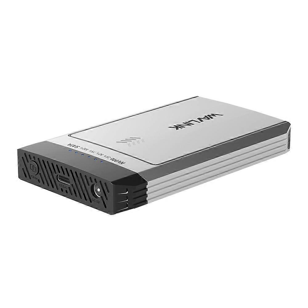 WAVLINK ST347 Dual Slot M.2 SSD Enclosure USB-C 3.2 Gen2 10Gbps One-Click Offline Clone For Data Mig