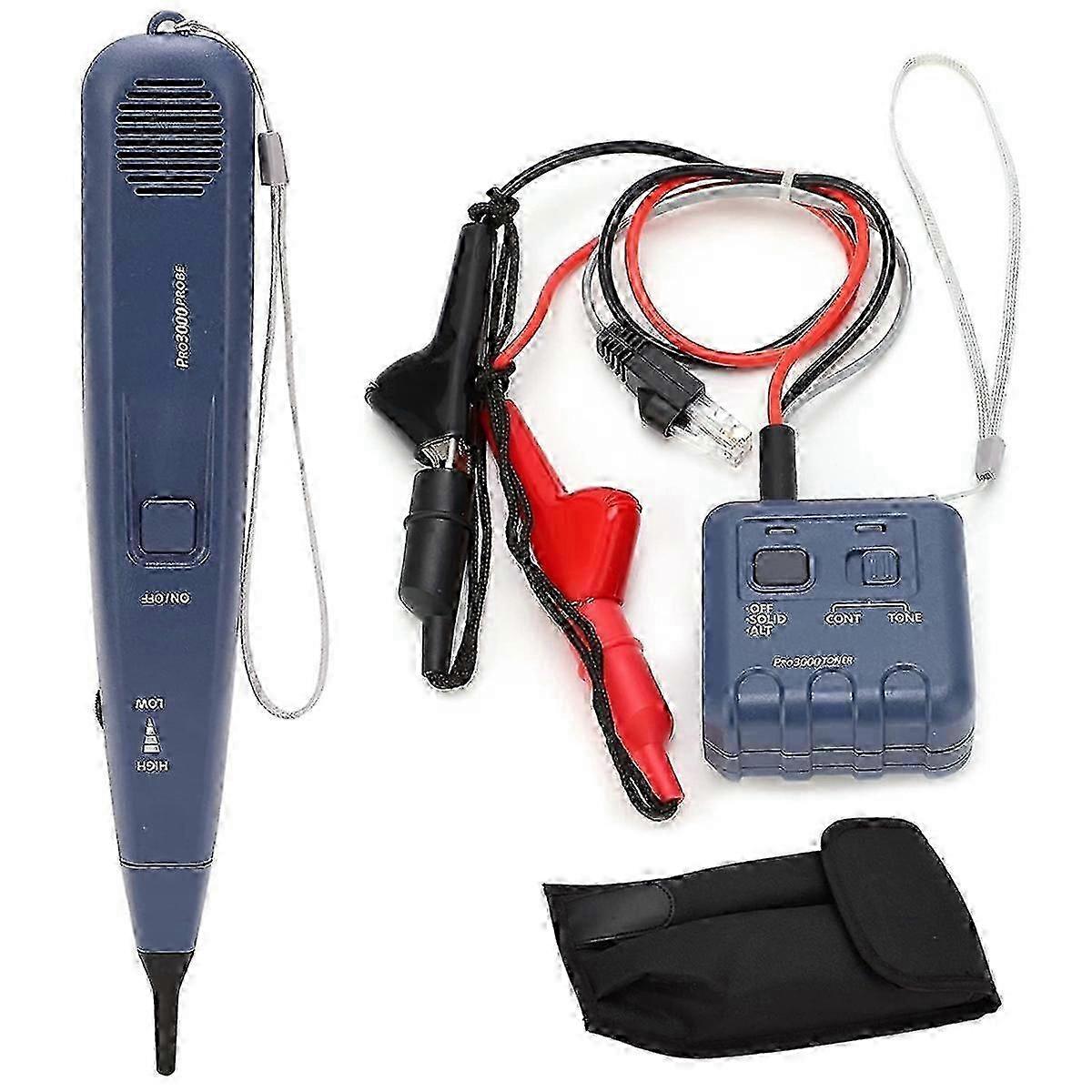 Pro3000 Tone Generator And Probe Kit With Smarttone Technology For Network Cable Tracing And Testing