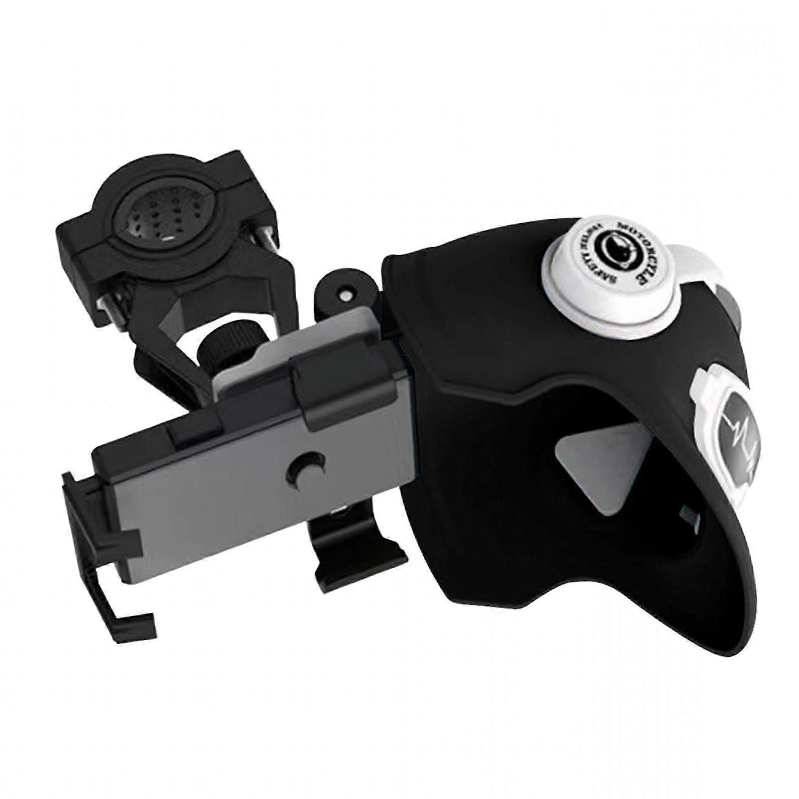 Waterproof Motorcycle Helmets Phone Mount Adjustable 360 View Not Shake Designs Suitable for Various Phone Size Multicolor