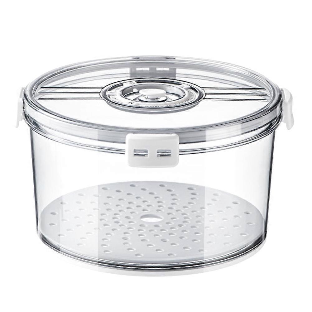 Airtight Bread Box Round Homemade Bread Storage Container Time Recording Bread Keeper for Homemade Bread