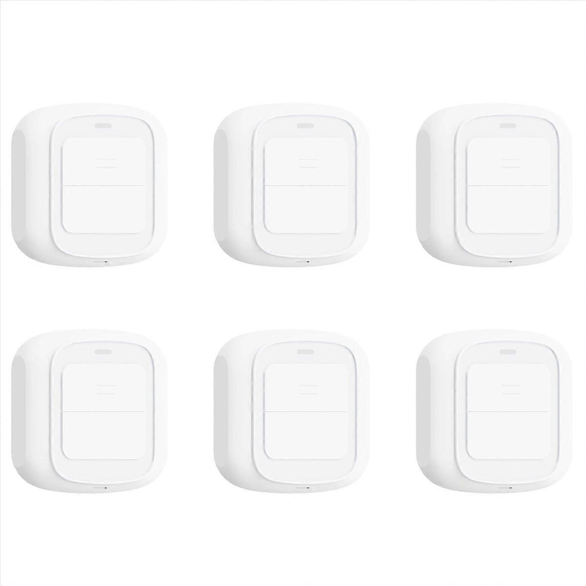 6X Tuya WiFi Button Scene Switch Wireless Smart Light Wall Switch Low Power Consumption No Wiring fo