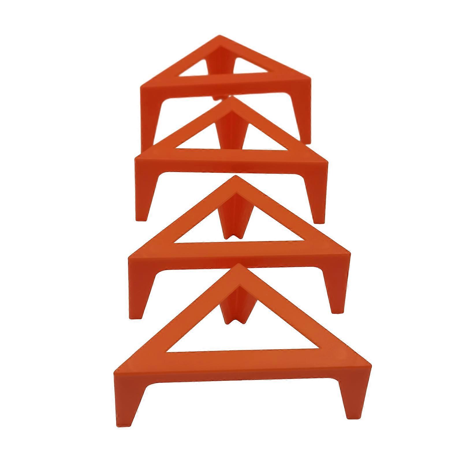 Set of 4 Drawing Board Bracket Plastic Tripod Artistic Triangular Bracket for Children Sketching Painting Tracing Copy  Orange