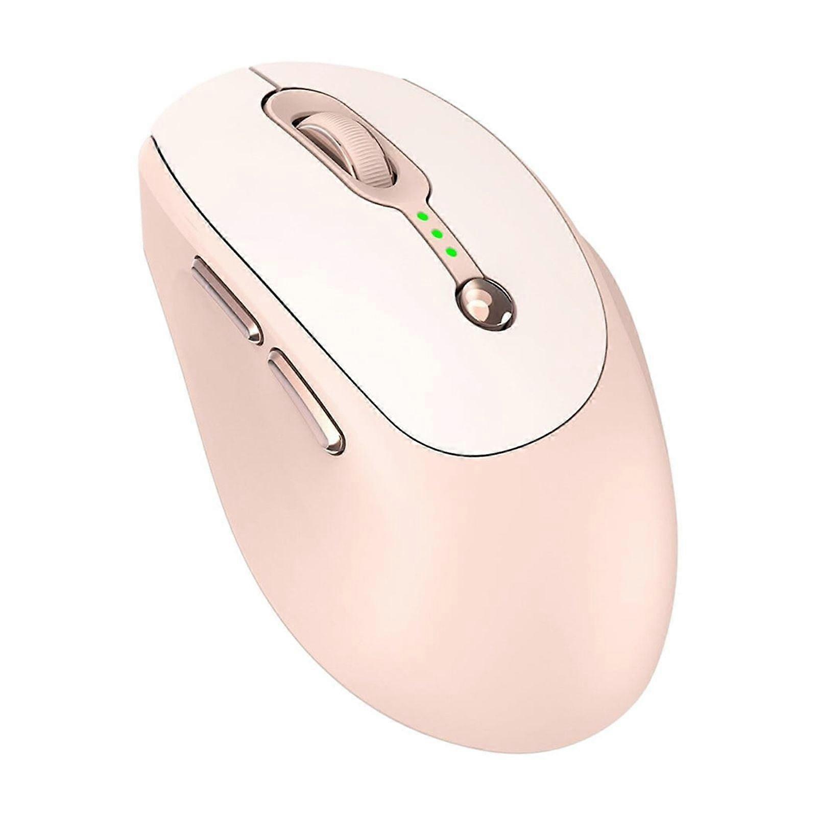 VALSEEL Wireless Keyboard & Mouse, Rechargeable Bluetooth Mouse with Visible Power, Quiet Office DPI Mouse Compatible with Notebook, Tablet, PC