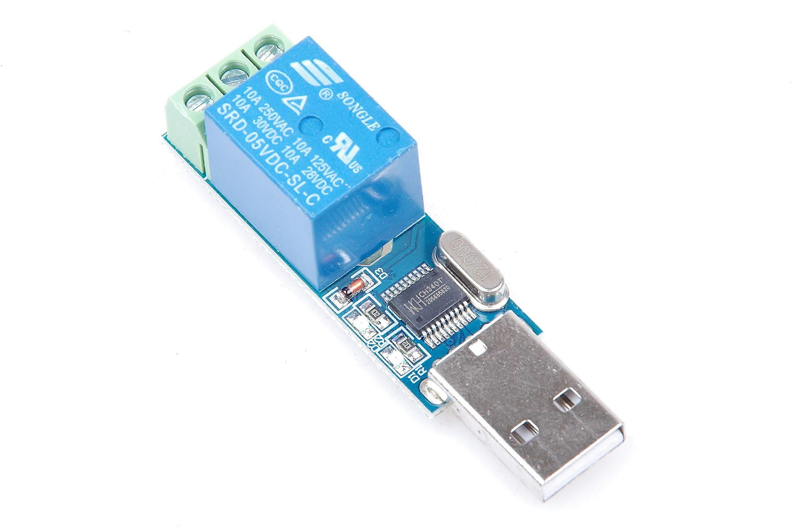 USB Relay Module Smart Control Switch for PC Automation and Device Power Management