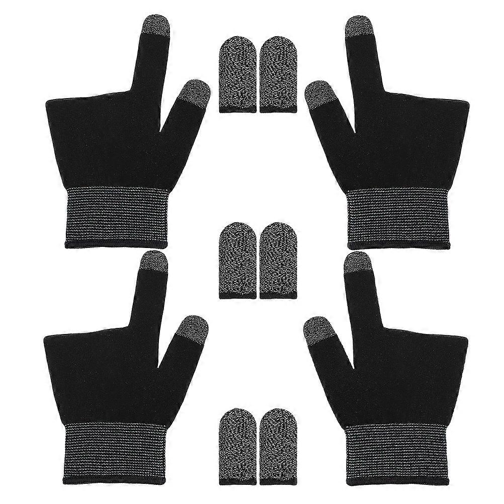 Breathable Mobile Game Finger Sleeves For Gamers Two-Finger Design Various Colors Comfortable 2 Pairs