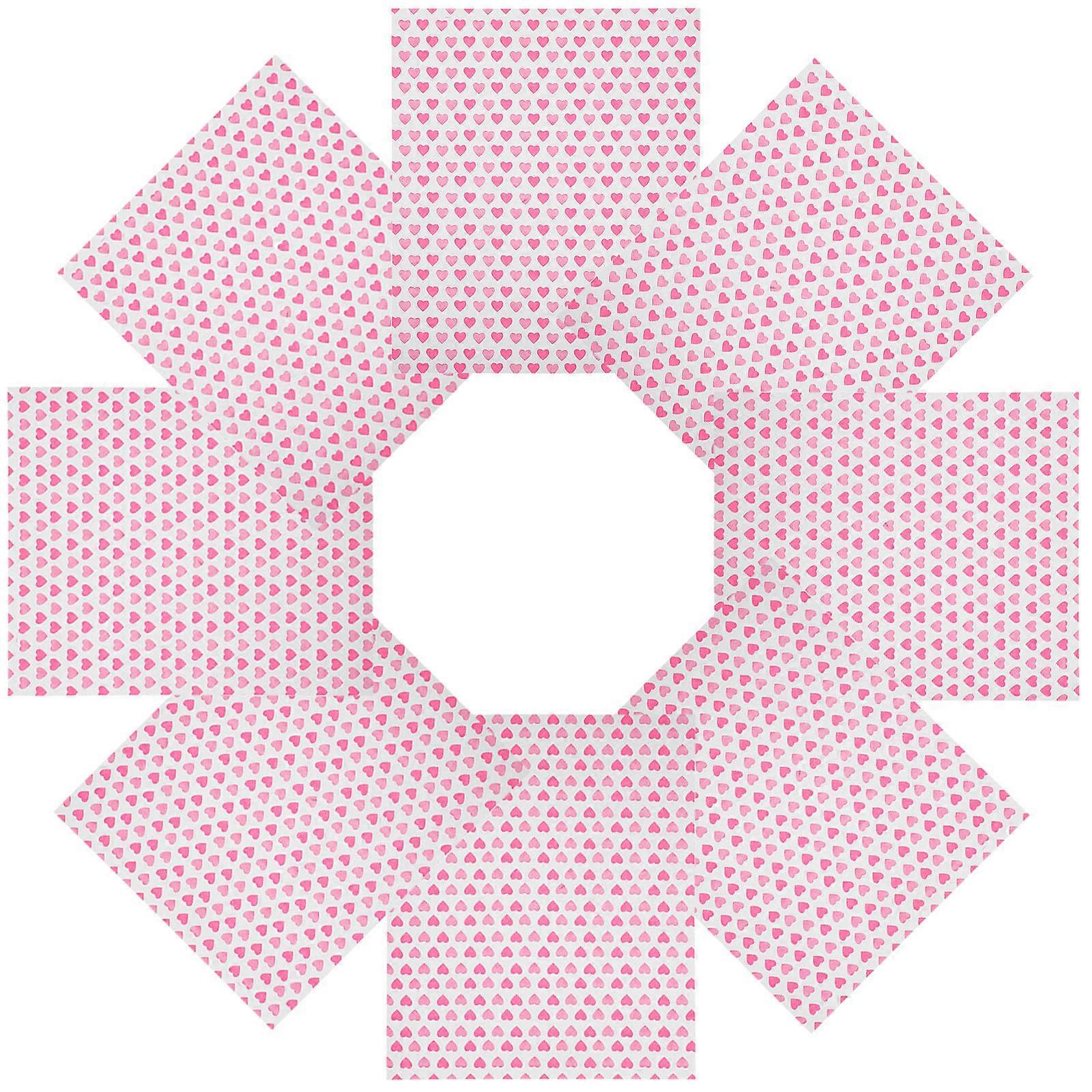 Heart Baking Paper Sheets for Cake Wrapping 50Pcs Multi Color Greaseproof Paper