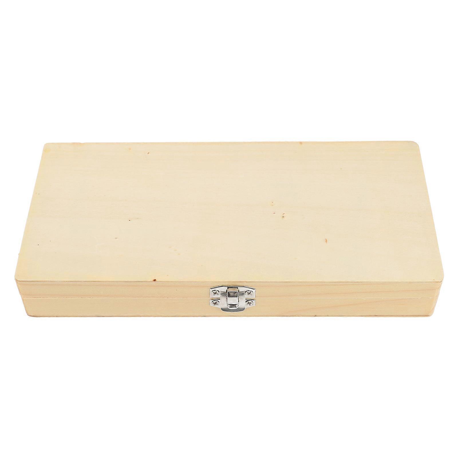Wooden Slide Storage Box for Storage Use Microscope Slide 4Pcs