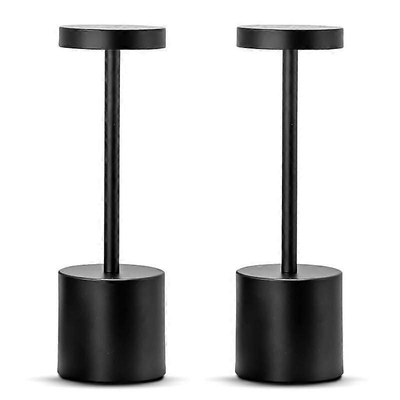 LED Table Lamp 2 Pack with Touch Dimming Control, 3 Color Modes, Rechargeable for Bedroom and Living Room