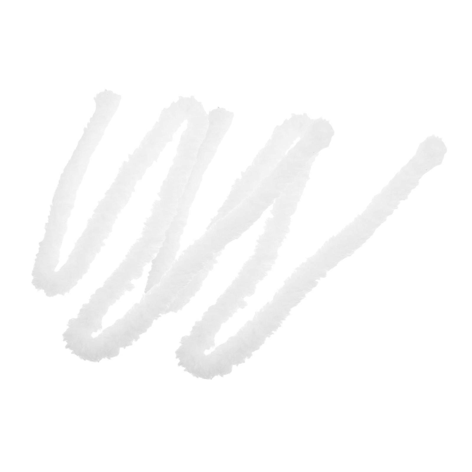 Bendable Fuzzy Stems 2Pcs White Coral Fleece For Artists Crafting Materials Handmade Decorations Versatile Use