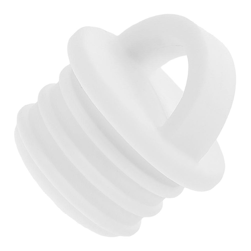 White Rubber Mop Bucket Plug Leakproof Drain Outlet Stopper 2Pcs