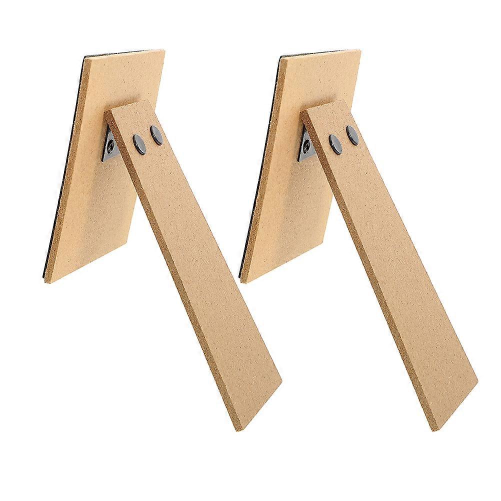 Wooden Easel Back Picture Frame Stand for Tabletop Use Adhesive 2Pcs