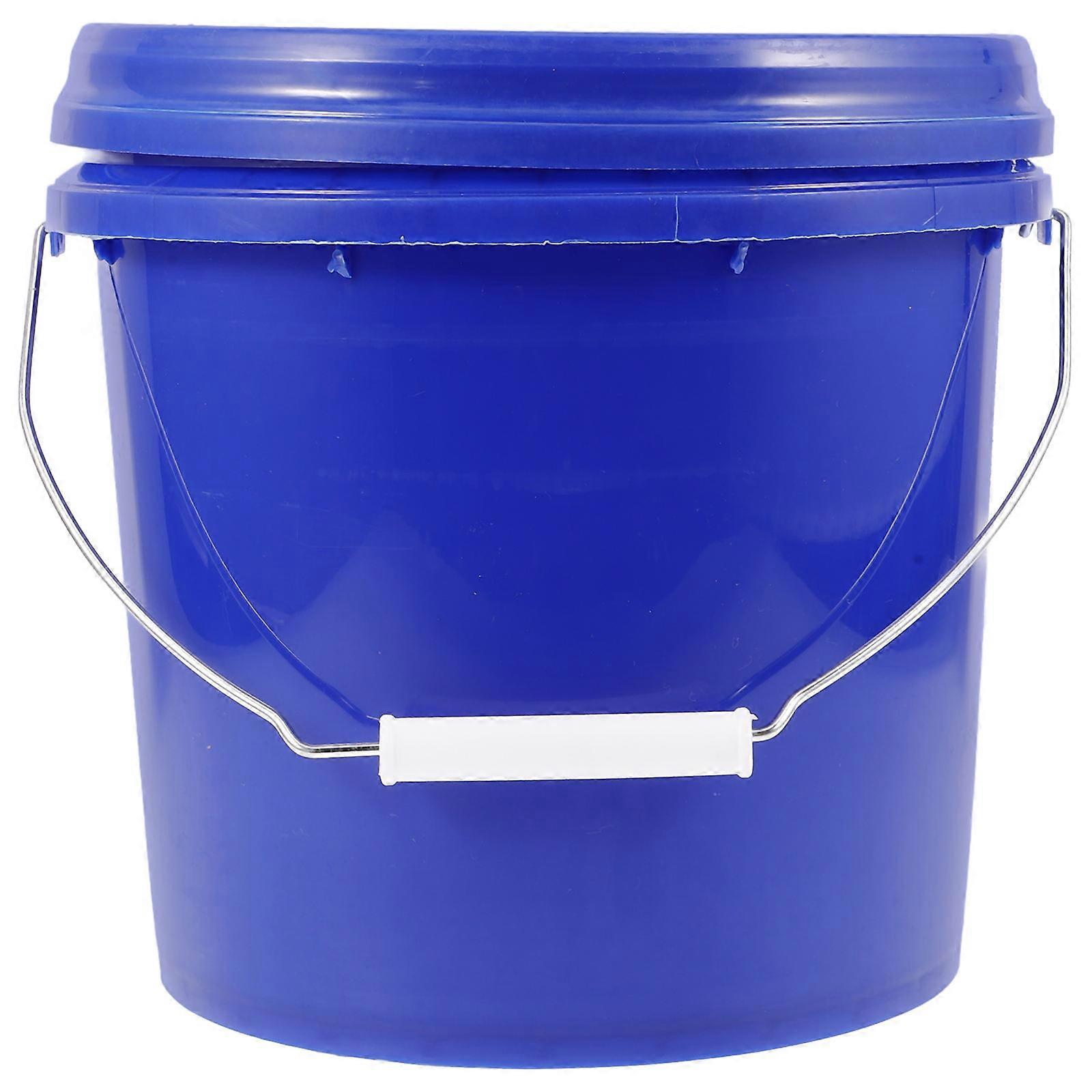 Blue Paint Bucket with Lid and Handle Made of Durable PP Material for Home Use 5 Gallons