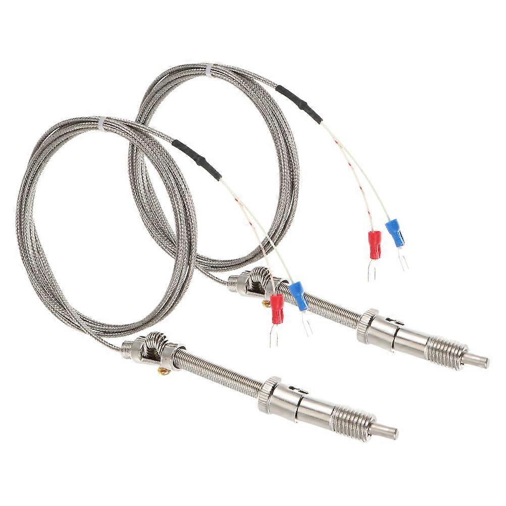 Temperature Measurement Thermocouple K Type Sensor 10 Pcs Heat Resistant Performance Clip On Design For Industrial Applications