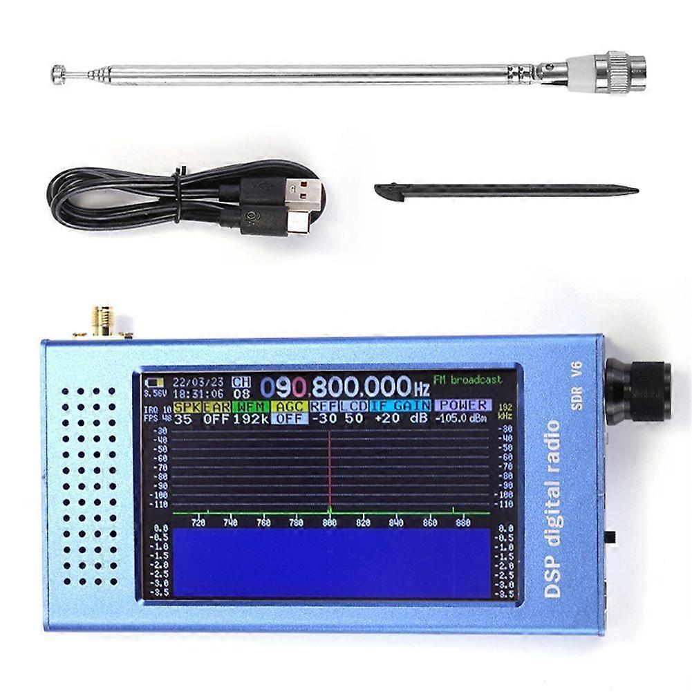 SDR V6 Radio DSP Digital Shortwave Radio with 4.3inch IPS Screen MW SSB CW HAM Full Band Radio Receiver