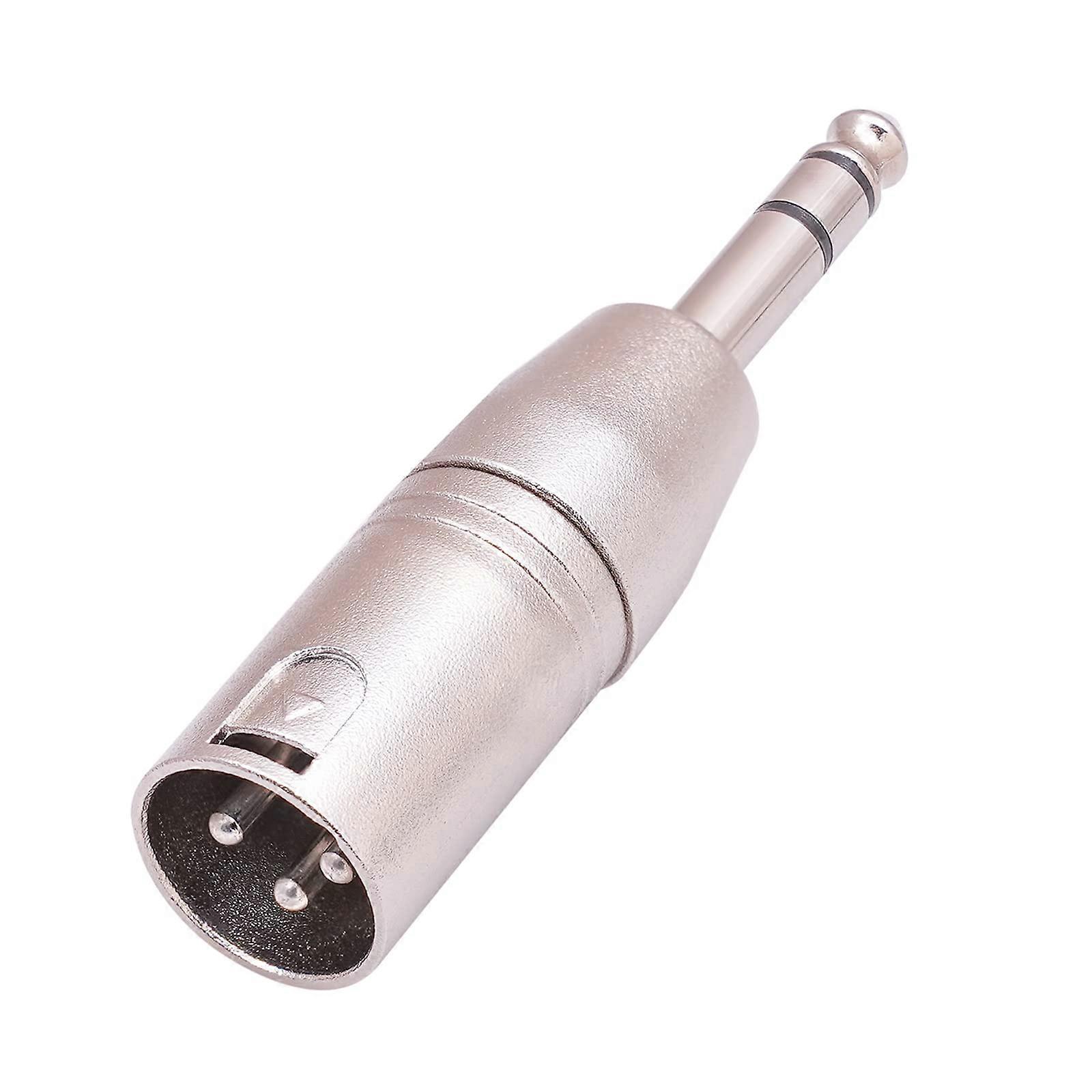6.35mm 1/4 Inch TRS To XLR Adapter Male To Male Socket Connector For Microphone, Mixer, Headphone Amplifier