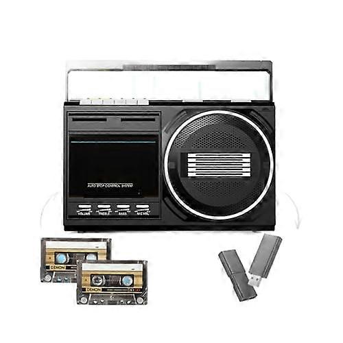 Retro Cassette Player With Bluetooth And Recording Tape And USB Drive Playback Vintage Style